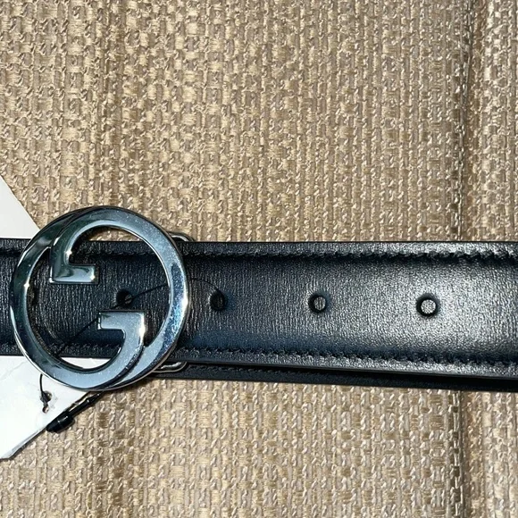 New Gucci Blondie belt with interlocking G Buckle